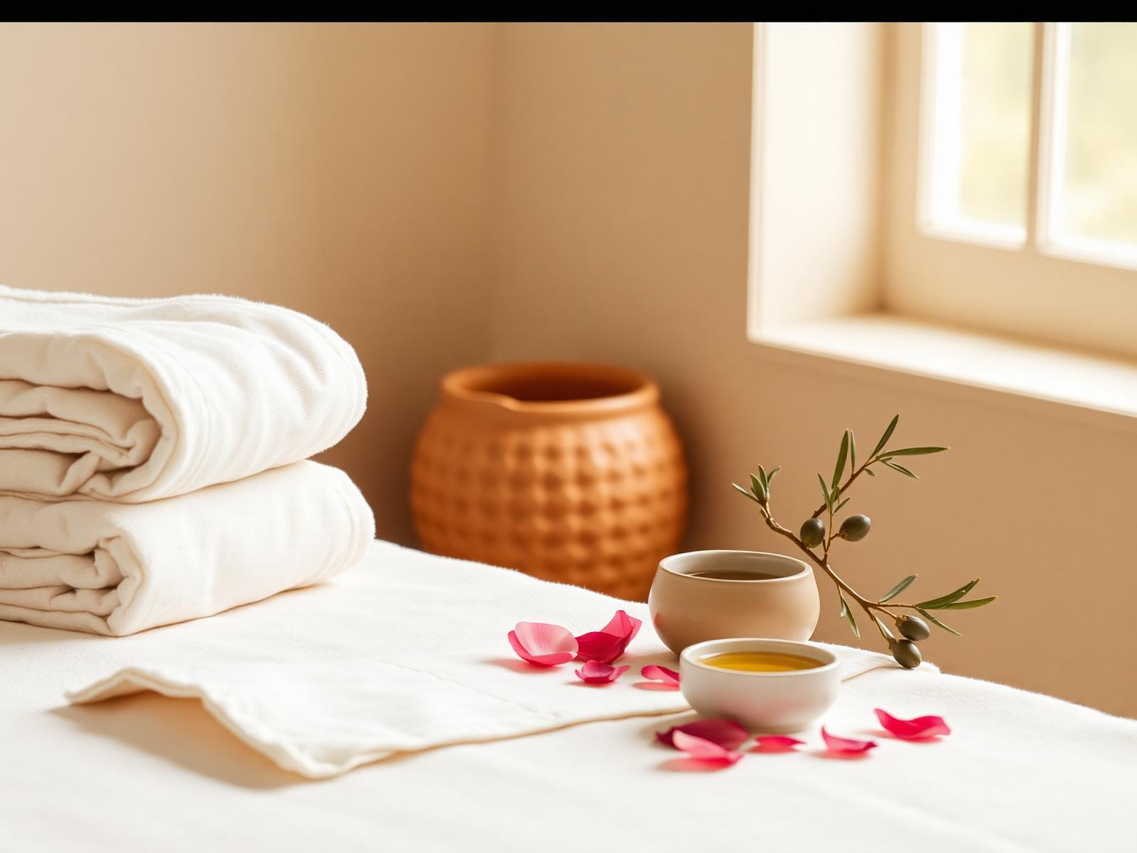 A calm, light-filled facial treatment space